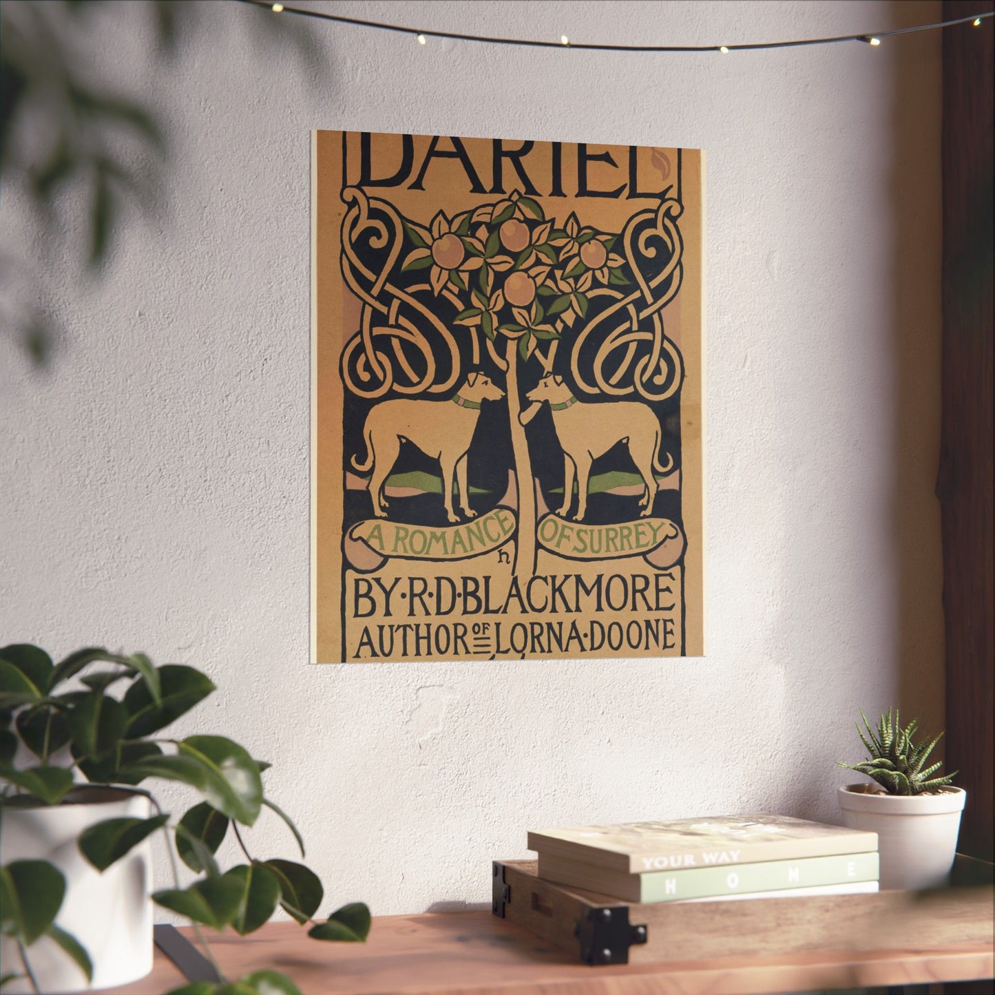 Dariel, a romance of Surrey, by R. D. Blackmore High Quality Matte Wall Art Poster for Home, Office, Classroom