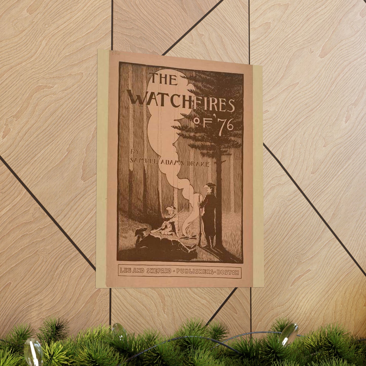 The watchfires of '76., Art Nouveau Poster High Quality Matte Wall Art Poster for Home, Office, Classroom