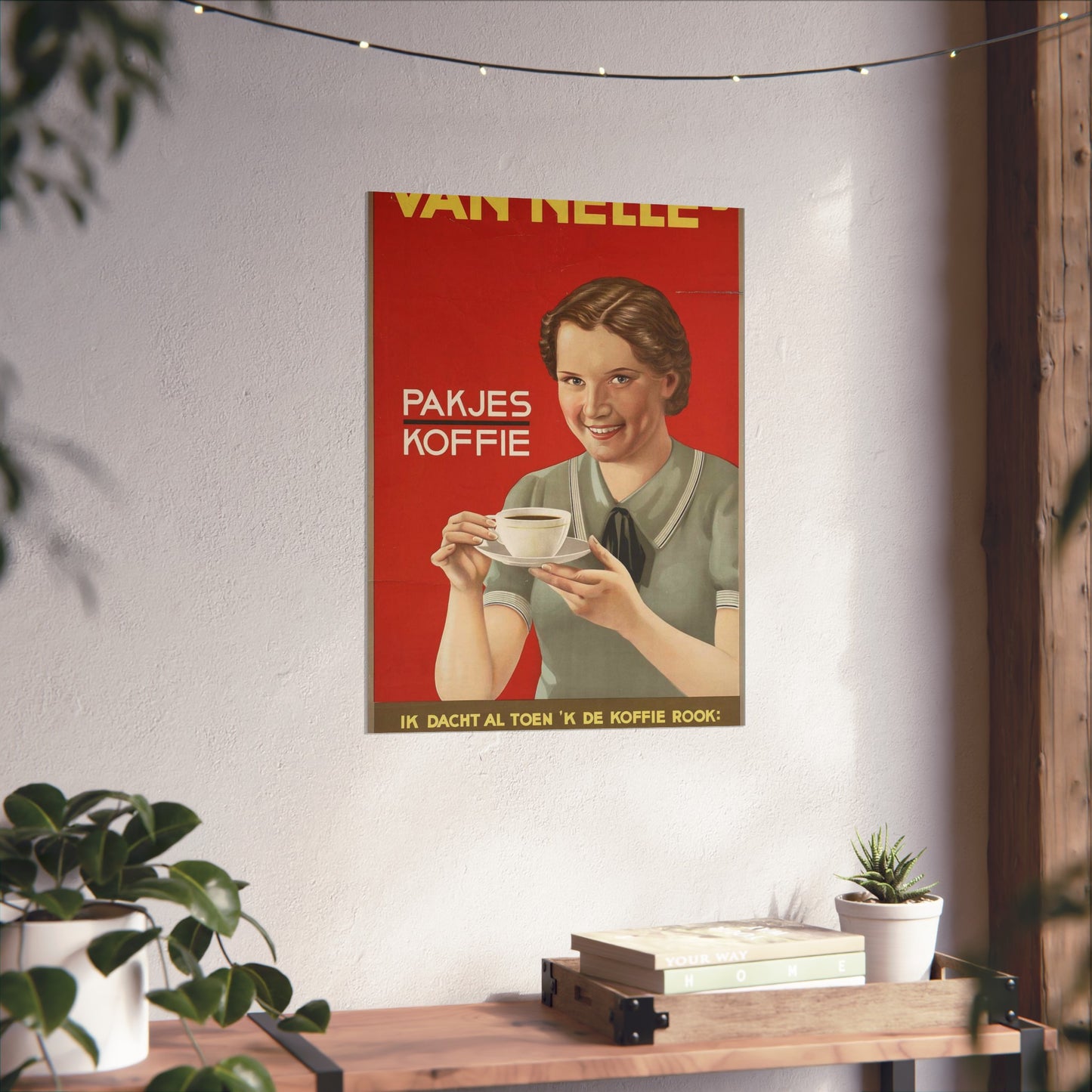 Van Nelle's pakjes koffie1936, Art Deco Poster High Quality Matte Wall Art Poster for Home, Office, Classroom