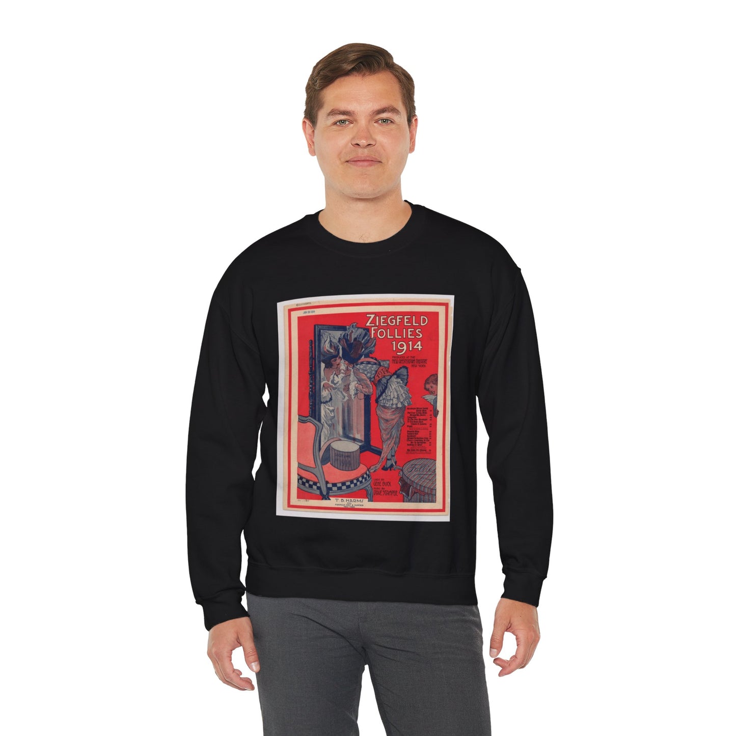 There's something in the air in springtime Black Heavy Blend Adult Crew Neck SweatShirt