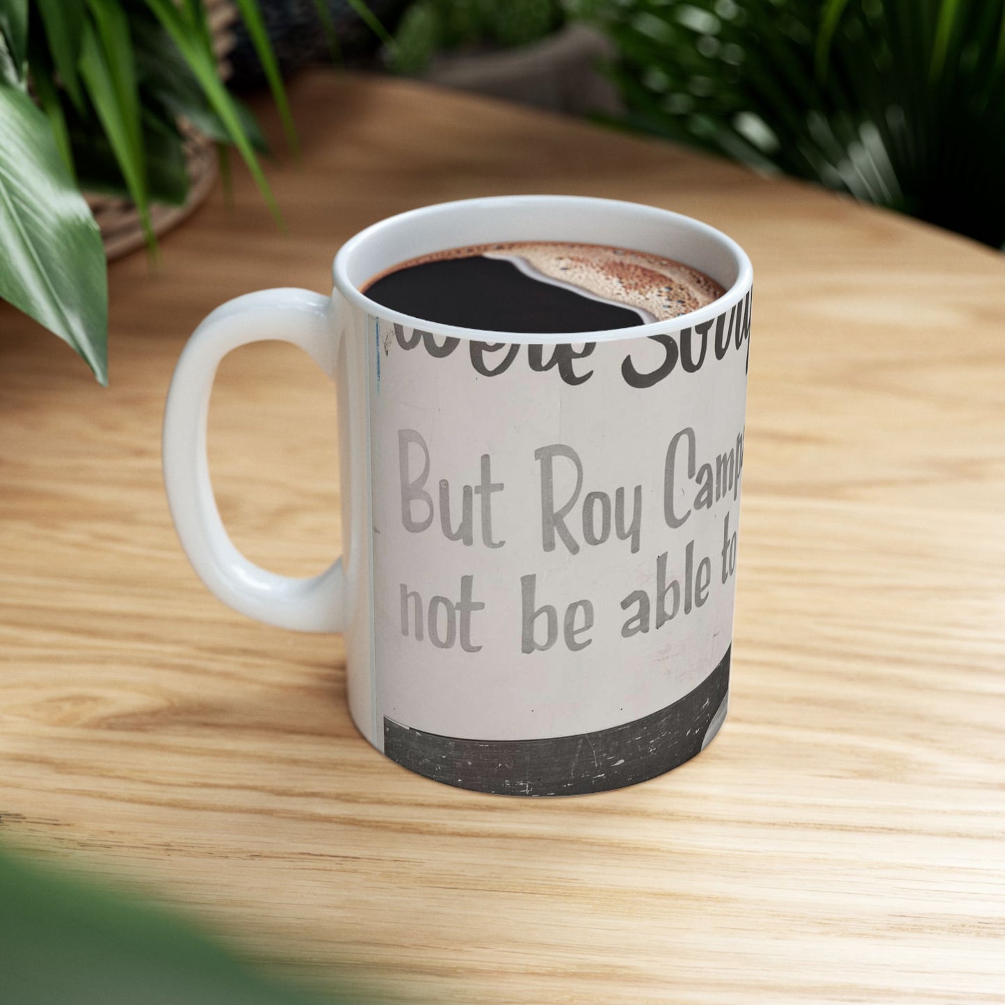 "We're sorry, but Roy Campanella is ill a[nd ...] not be able to appear [...] / World Telegram & Sun photo by Roger Higgins. Beautiful Novelty Ceramic Coffee Mug 11oz