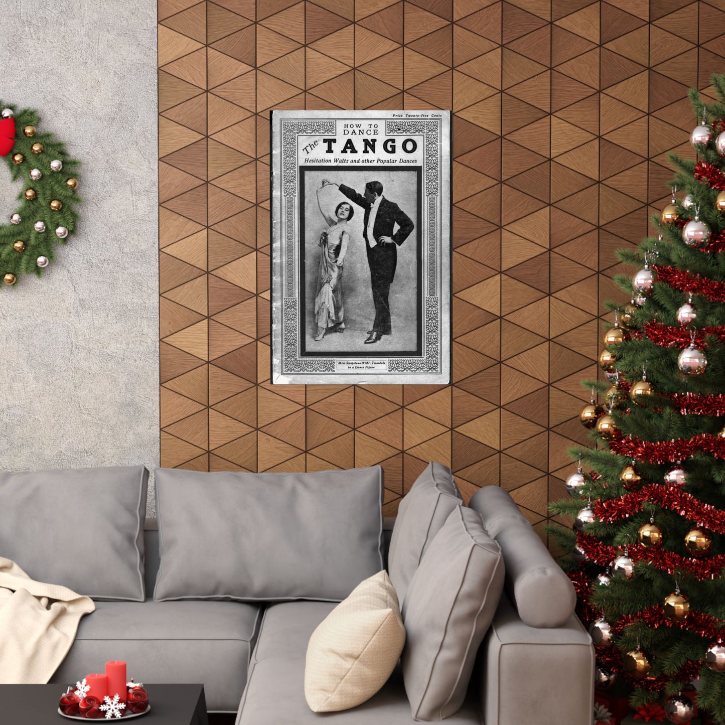 The tango as standardized and taught by the representative dancing masters of the North American continent; tango two-step, hesitation waltz, Boston glide, one-step High Quality Matte Wall Art Poster for Home, Office, Classroom