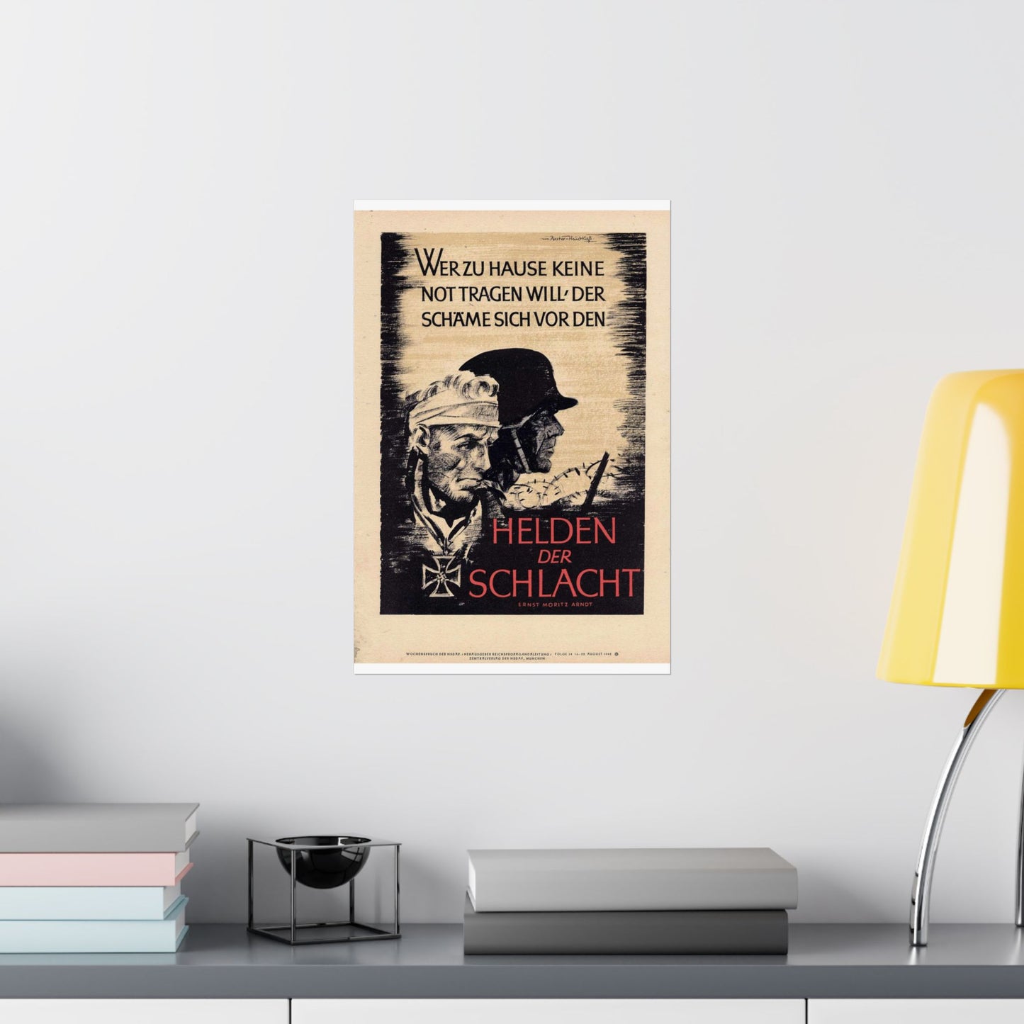 Wochenspruch der NSDAP 16 August 1942 High Quality Matte Wall Art Poster for Home, Office, Classroom