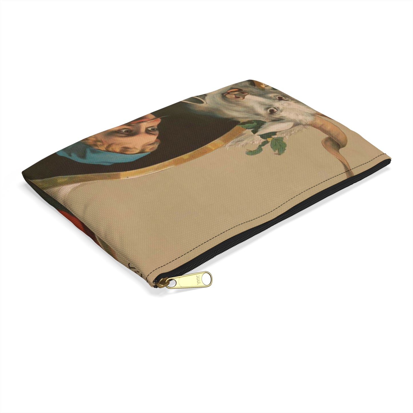 "Ah, there" - Print, Library of Congress collection Large Organizer Pouch with Black Zipper