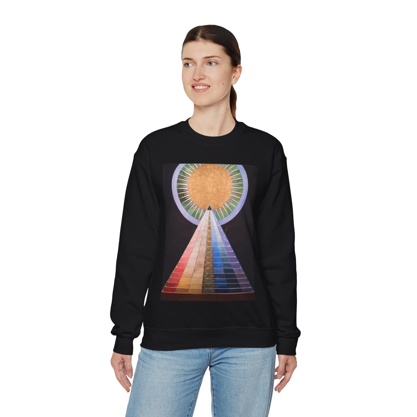 Hilma af Klint - Altarpiece No. 1 Group X (13919) Black Heavy Blend Adult Crew Neck SweatShirt