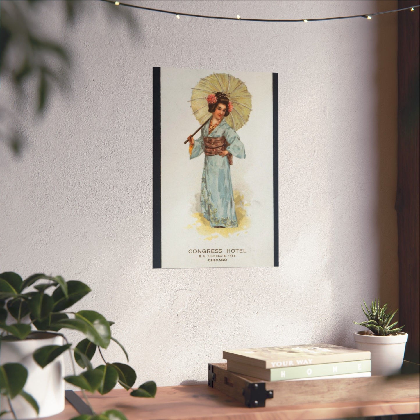 TEA [held by] JAPANESE TEA ROOM [at] "CONGRESS HOTEL, CHICAGO IL" (REST;) High Quality Matte Wall Art Poster for Home, Office, Classroom