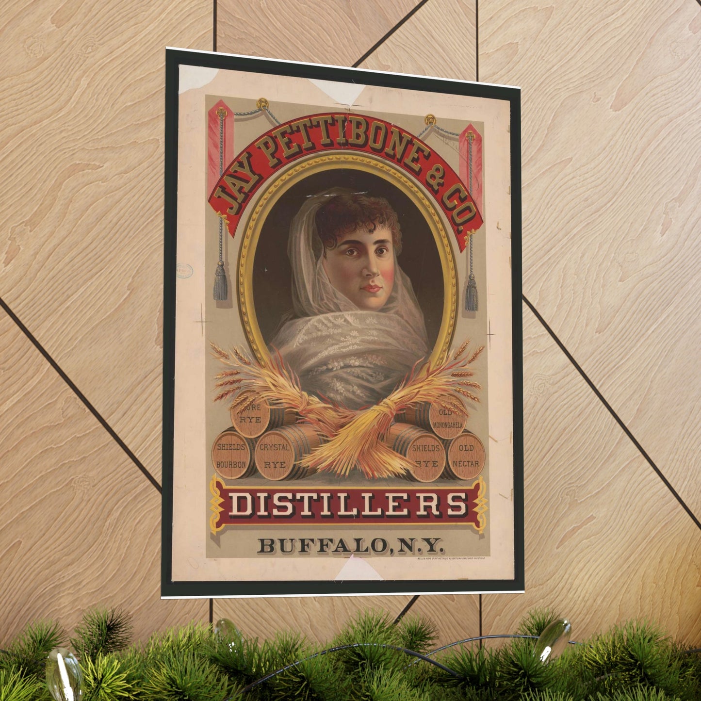 Jay Pettibone & Co., distillers, Buffalo, N.Y High Quality Matte Wall Art Poster for Home, Office, Classroom