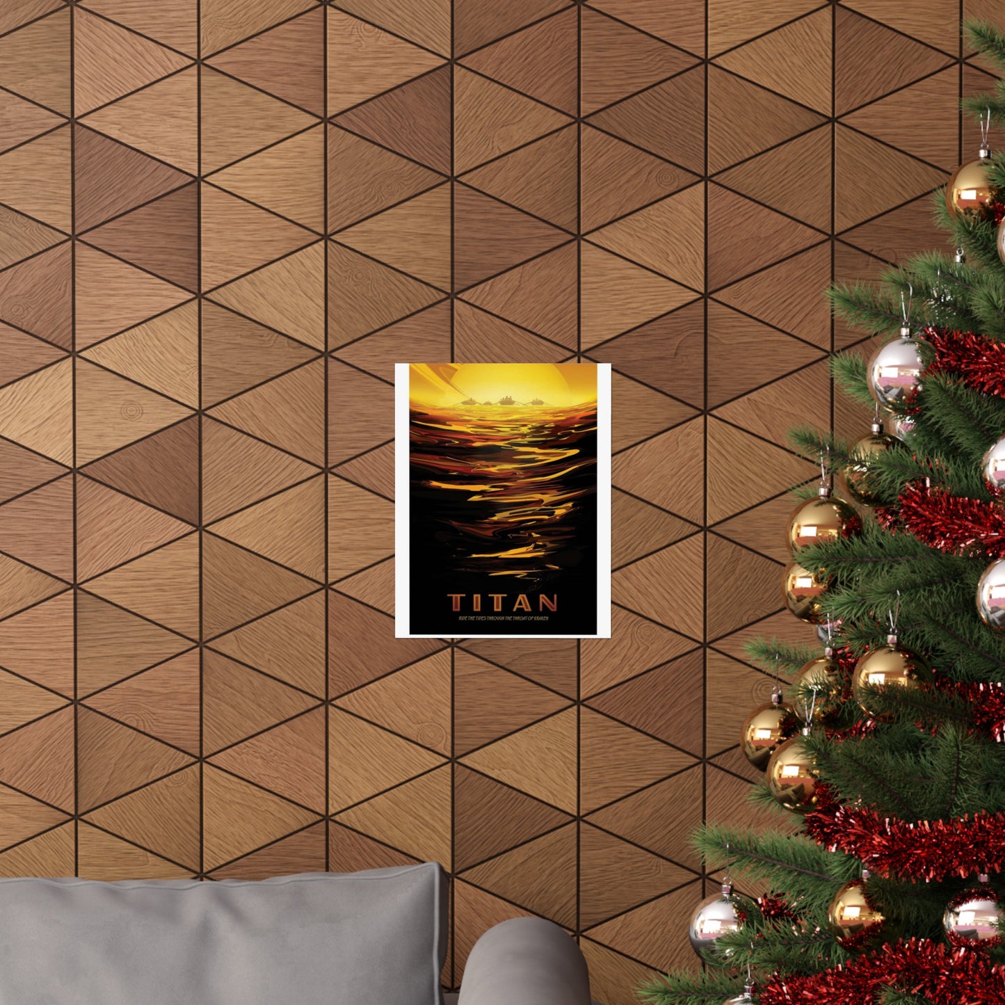 JPL Visions of the Future, Titan High Quality Matte Wall Art Poster for Home, Office, Classroom