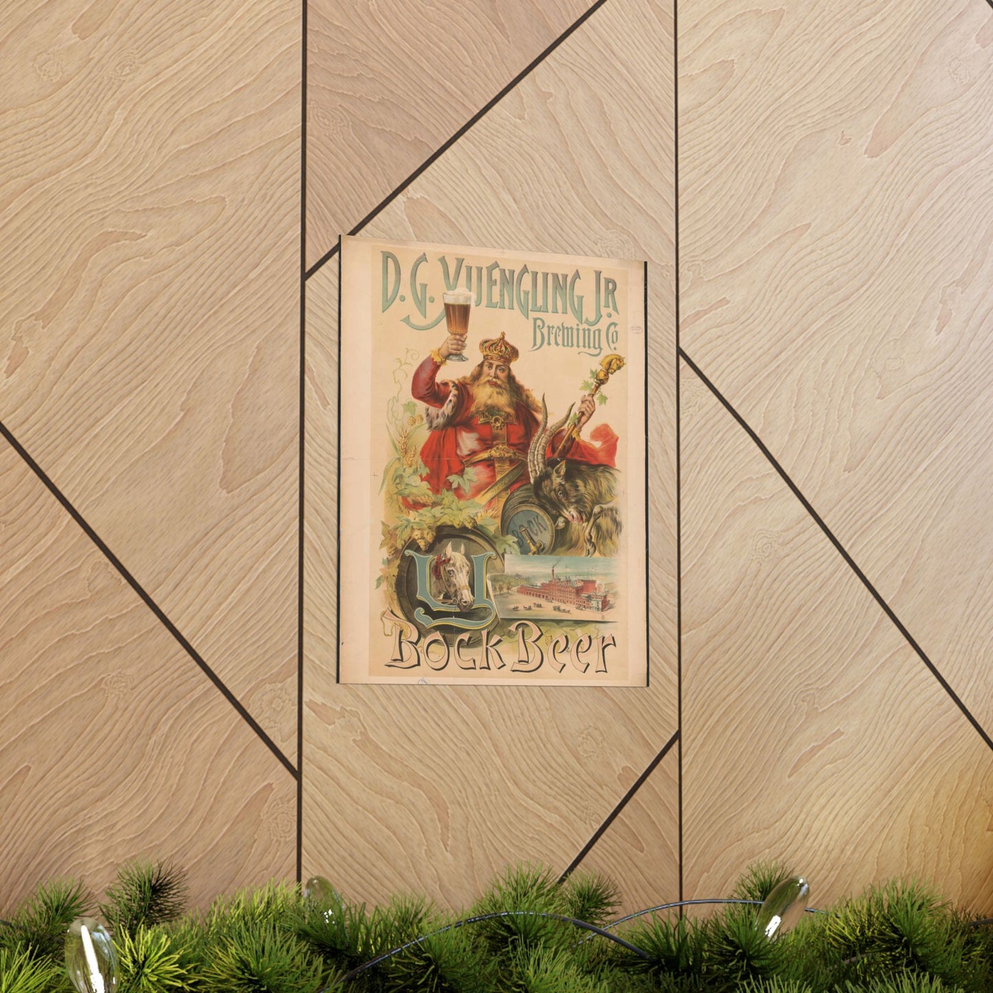 D.G. Yuengling Jr. Brewing Co., bock beer High Quality Matte Wall Art Poster for Home, Office, Classroom