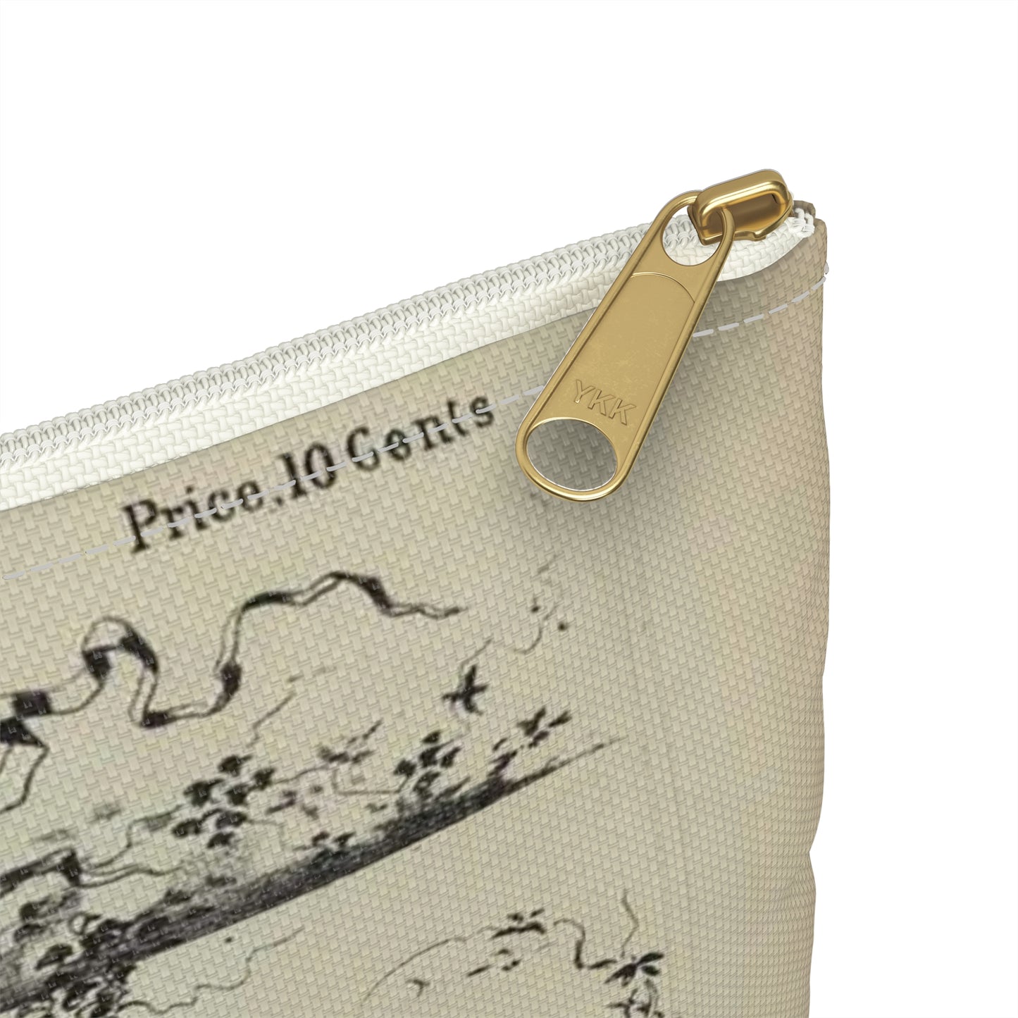 The pig has the pull / Gillam. - Drawing. Public domain image. Large Organizer Pouch with Black Zipper