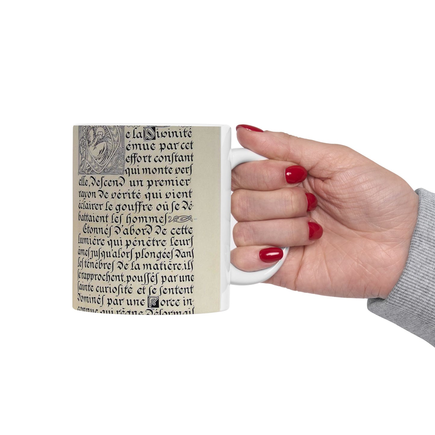 Lepater10 - Alfons Mucha - Public domain dedication image Beautiful Novelty Ceramic Coffee Mug 11oz