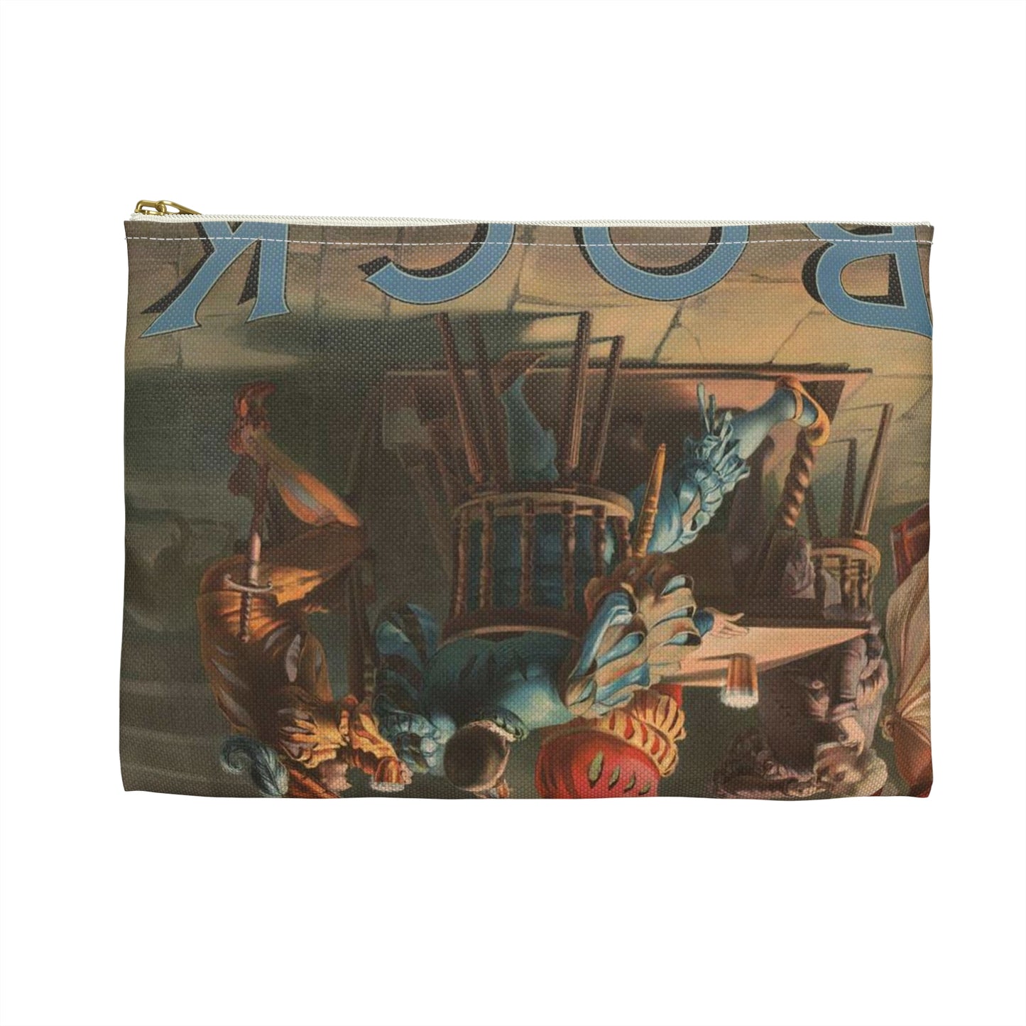 Bock, "Auerbach's keller" - Print, Library of Congress collection Large Organizer Pouch with Black Zipper