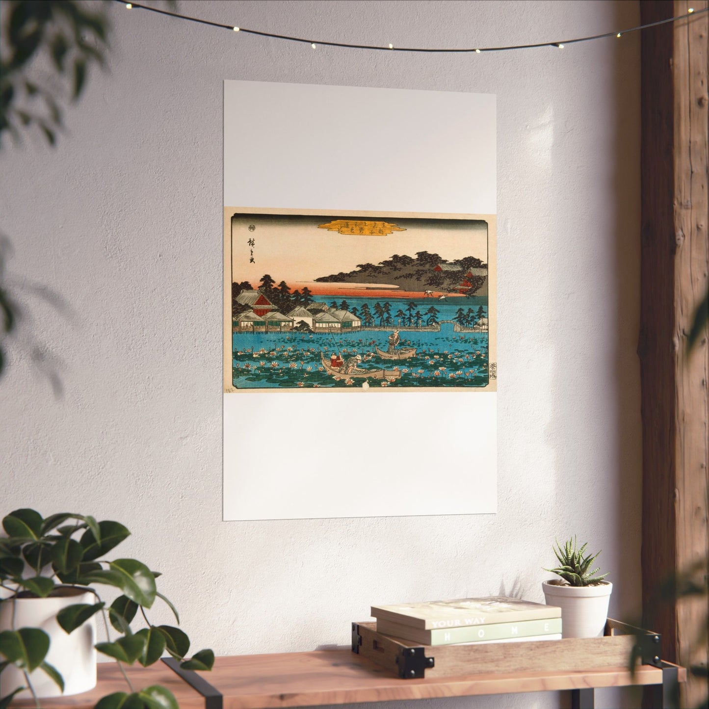 Shinobazu Pond at Ueno LACMA M.71.100.23 High Quality Matte Wall Art Poster for Home, Office, Classroom