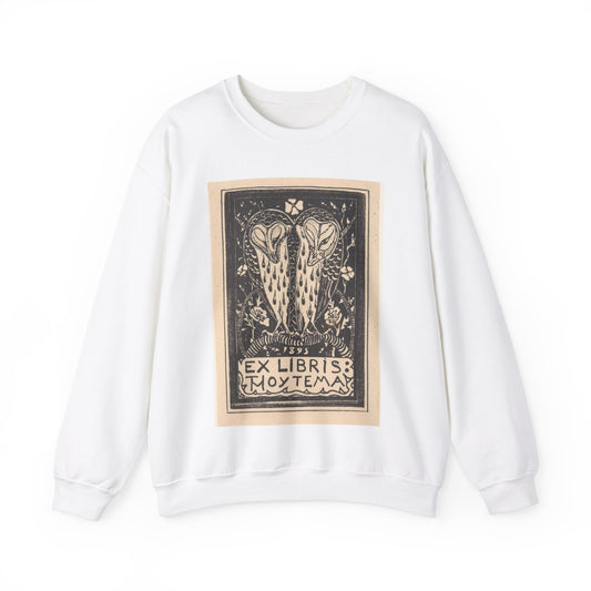 Theo van Hoytema - Ex libris van Theo van Hoytema White Heavy Blend Adult Crew Neck SweatShirt