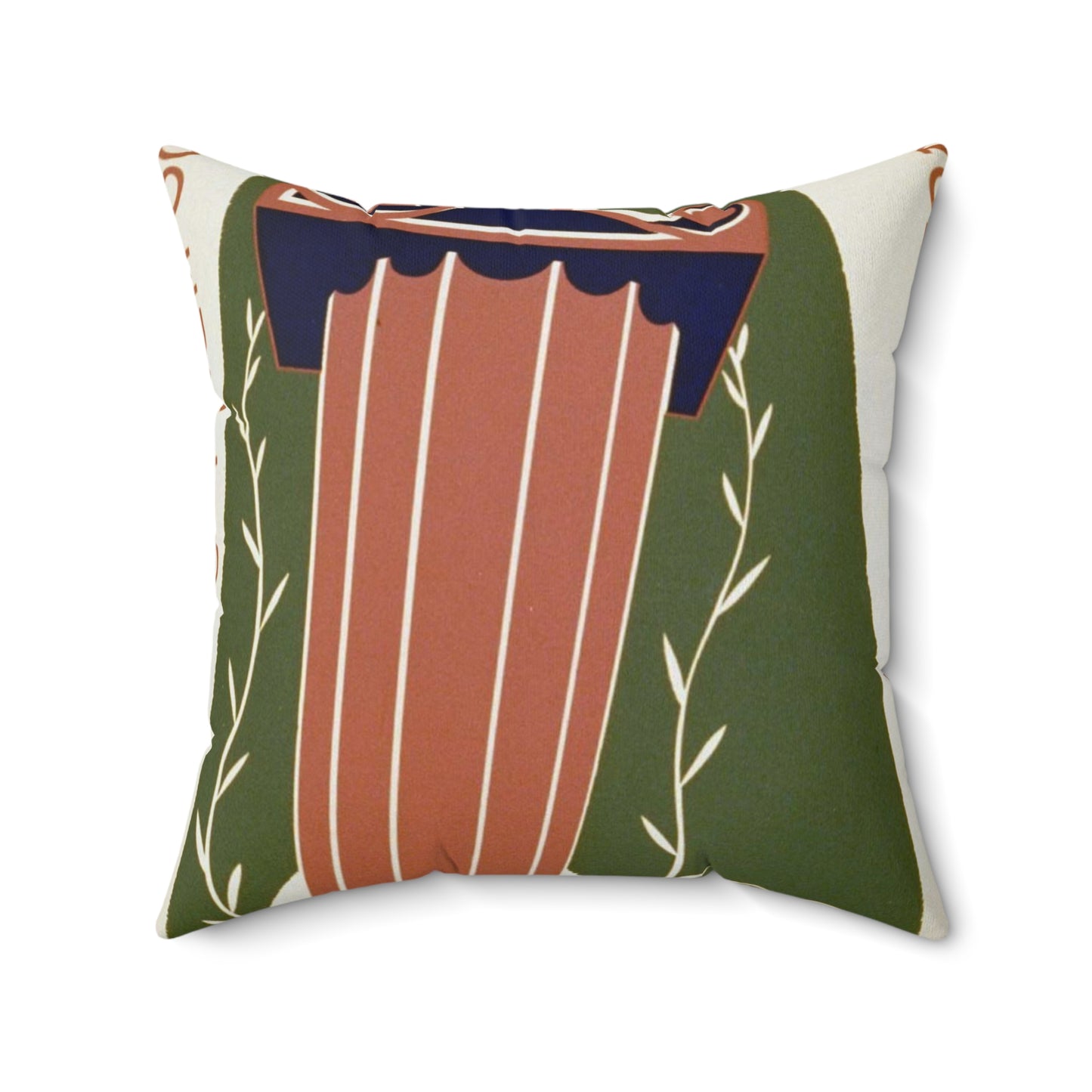 Ohio WPA paintings through March Decorative Accent Square Pillow