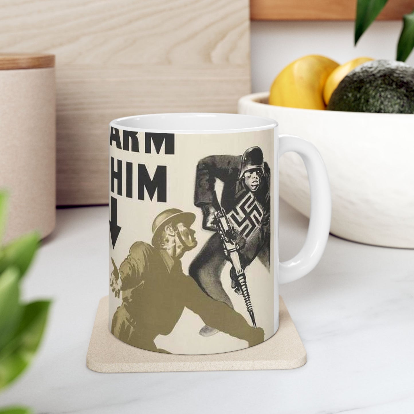 Arm Him Art.IWMPST3378 - Art Deco public domain image Beautiful Novelty Ceramic Coffee Mug 11oz