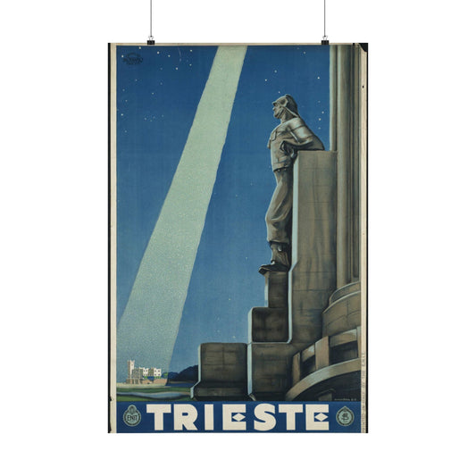 Trieste. Vintage Travel Posters, 1920s-1930s High Quality Matte Wall Art Poster for Home, Office, Classroom