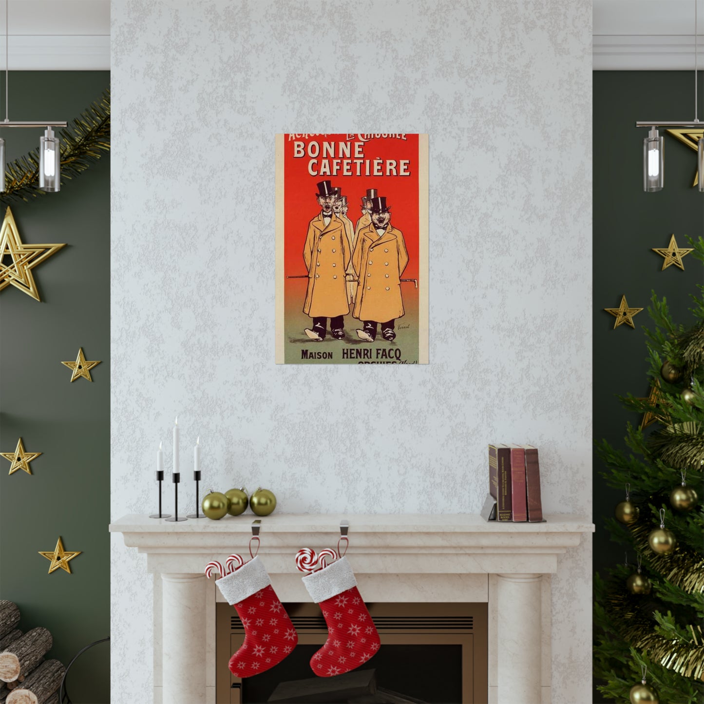 Affiche pour la "Chicorée Bonne Cafetière". High Quality Matte Wall Art Poster for Home, Office, Classroom