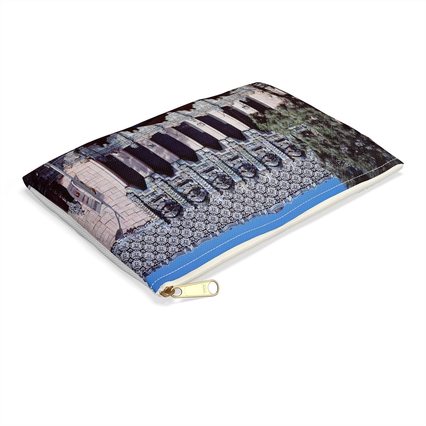 Photographs of buildings in Los Angeles, California and the surrounding area Large Organizer Pouch with Black Zipper