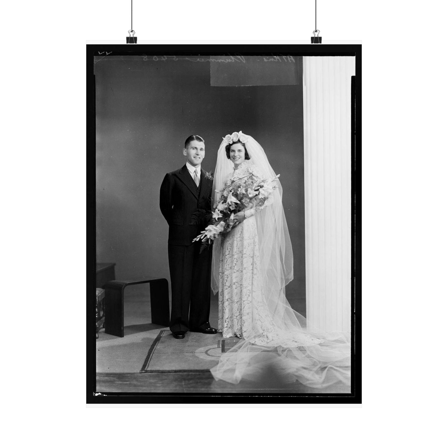 Atkins-Plummer wedding: the bride and groom High Quality Matte Wall Art Poster for Home, Office, Classroom