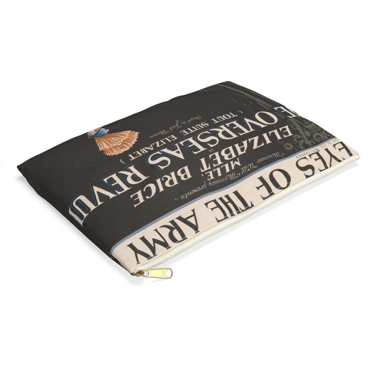 Eyes of the army - Sheet music, Popular songs of the day Large Organizer Pouch with Black Zipper