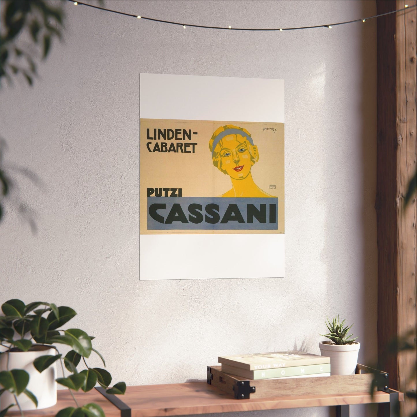 Putzi Cassani - Linden-Cabaret - Jo Steiner, 1913 High Quality Matte Wall Art Poster for Home, Office, Classroom