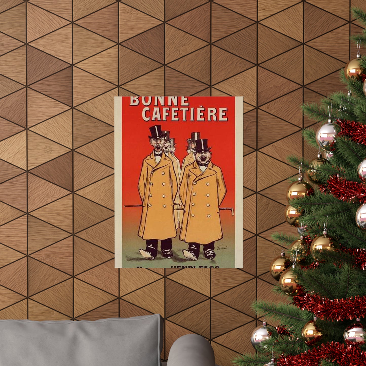 Affiche pour la "Chicorée Bonne Cafetière". High Quality Matte Wall Art Poster for Home, Office, Classroom