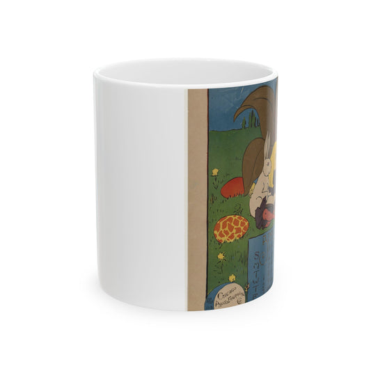 April, Art Deco Poster - Public domain dedication image Beautiful Novelty Ceramic Coffee Mug 11oz
