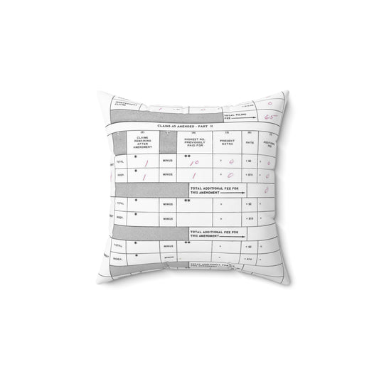 Patent Case File No. 3,381,385, Universal Joint Gauge, Inventor- Donald F. Wilber. - DPLA - d206fbfd9c5eea8802a5533c46232f2b (page 40) Decorative Accent Square Pillow