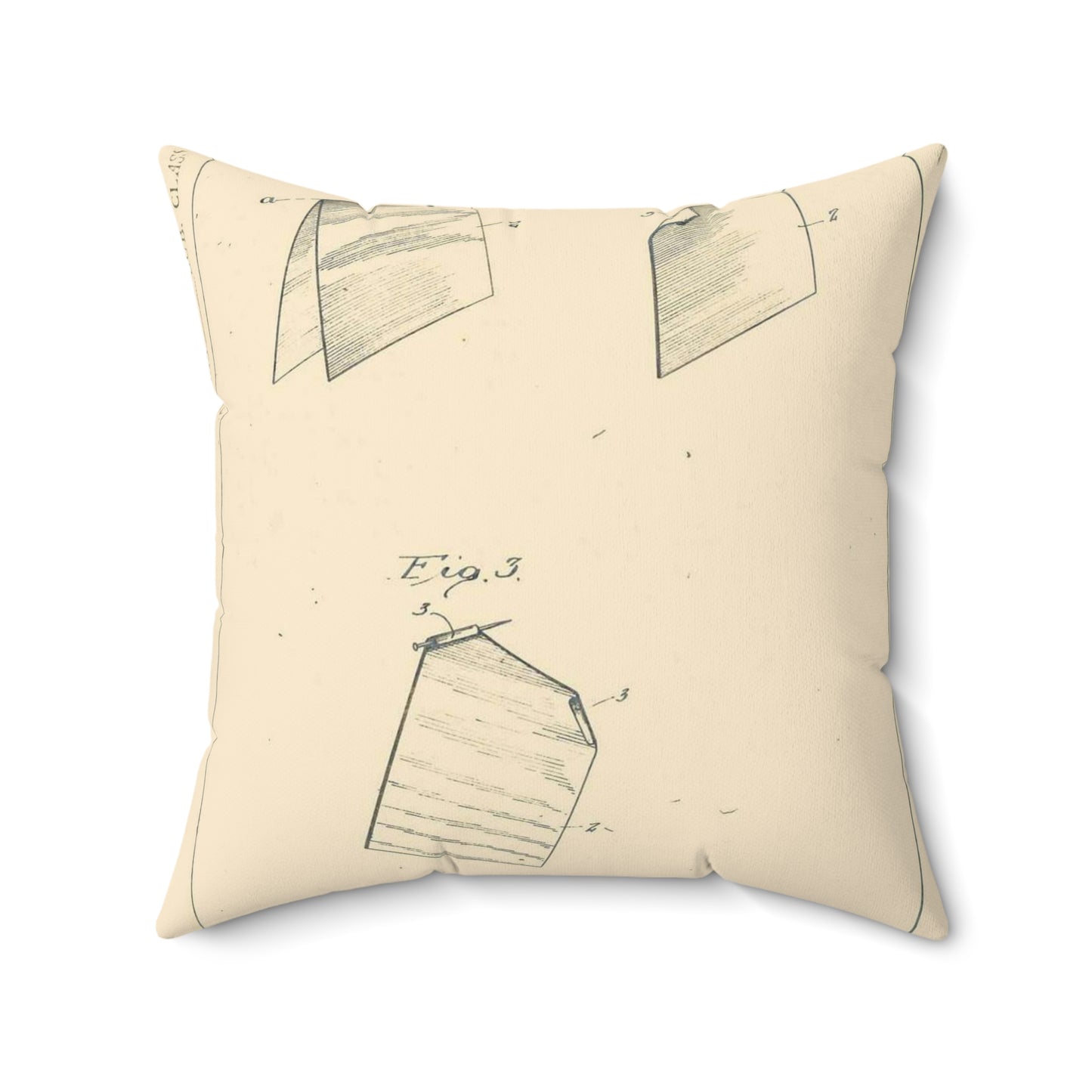 Patent Case File No. 1,458,513, Method of Producing Arificial Flower Petals, Inventor- Ellen W. Bell. - DPLA - 5462ff330b7ac44e42ad6e531c446101 (page 15) Decorative Accent Square Pillow