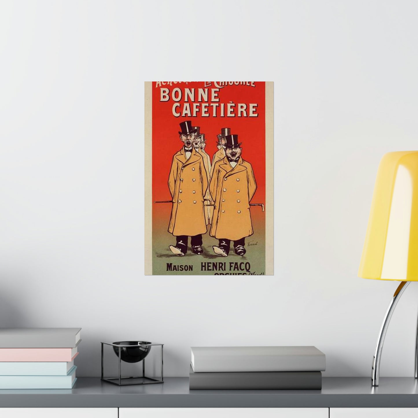 Affiche pour la "Chicorée Bonne Cafetière". High Quality Matte Wall Art Poster for Home, Office, Classroom
