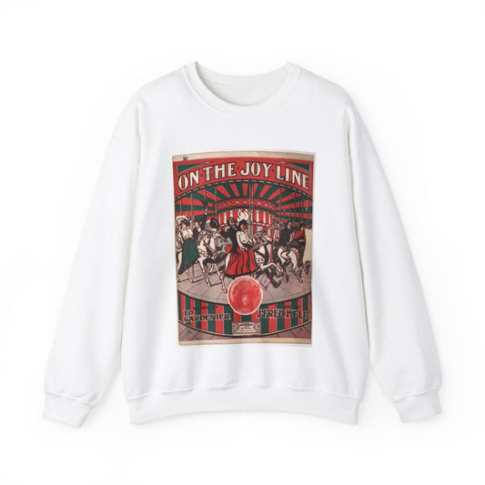 On the joy line - Public domain American sheet music White Heavy Blend Adult Crew Neck SweatShirt