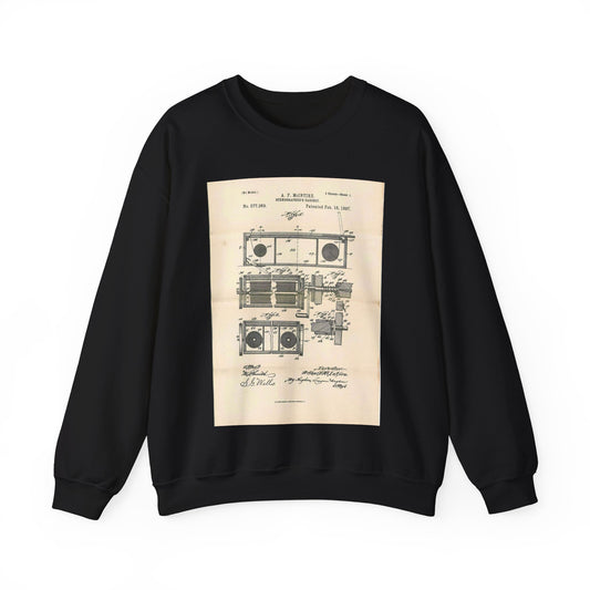 Patent Case File No. 577,369, Stenographer's Cabinet, Inventor- Arthur F. McIntire - DPLA - 2e93a65db0801a68cfced8a4f92d4df6 (page 39) Black Heavy Blend Adult Crew Neck SweatShirt