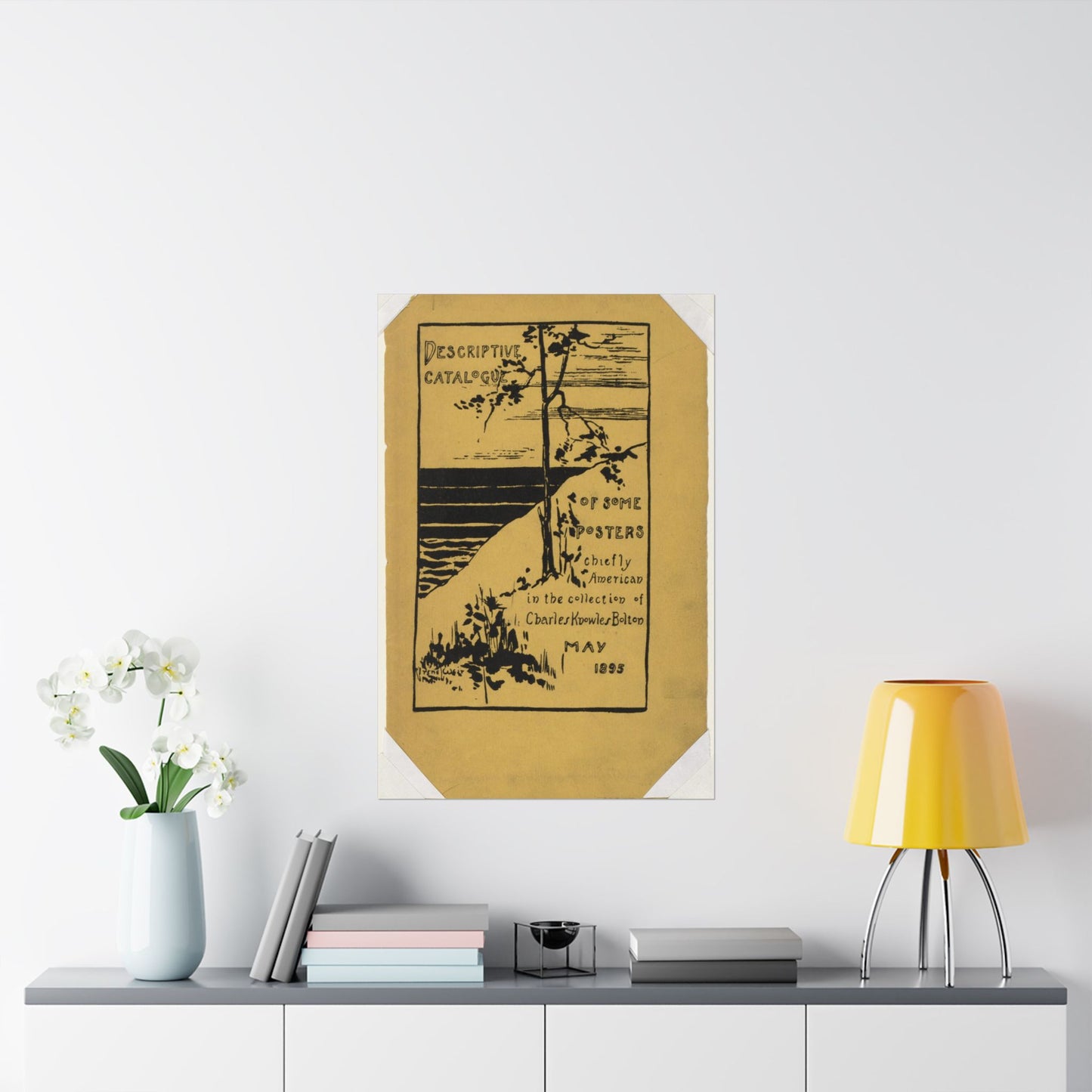 Descriptive catalogue of some posters chiefly American in the collection of Charles Knowles Bolton, May 1895 High Quality Matte Wall Art Poster for Home, Office, Classroom