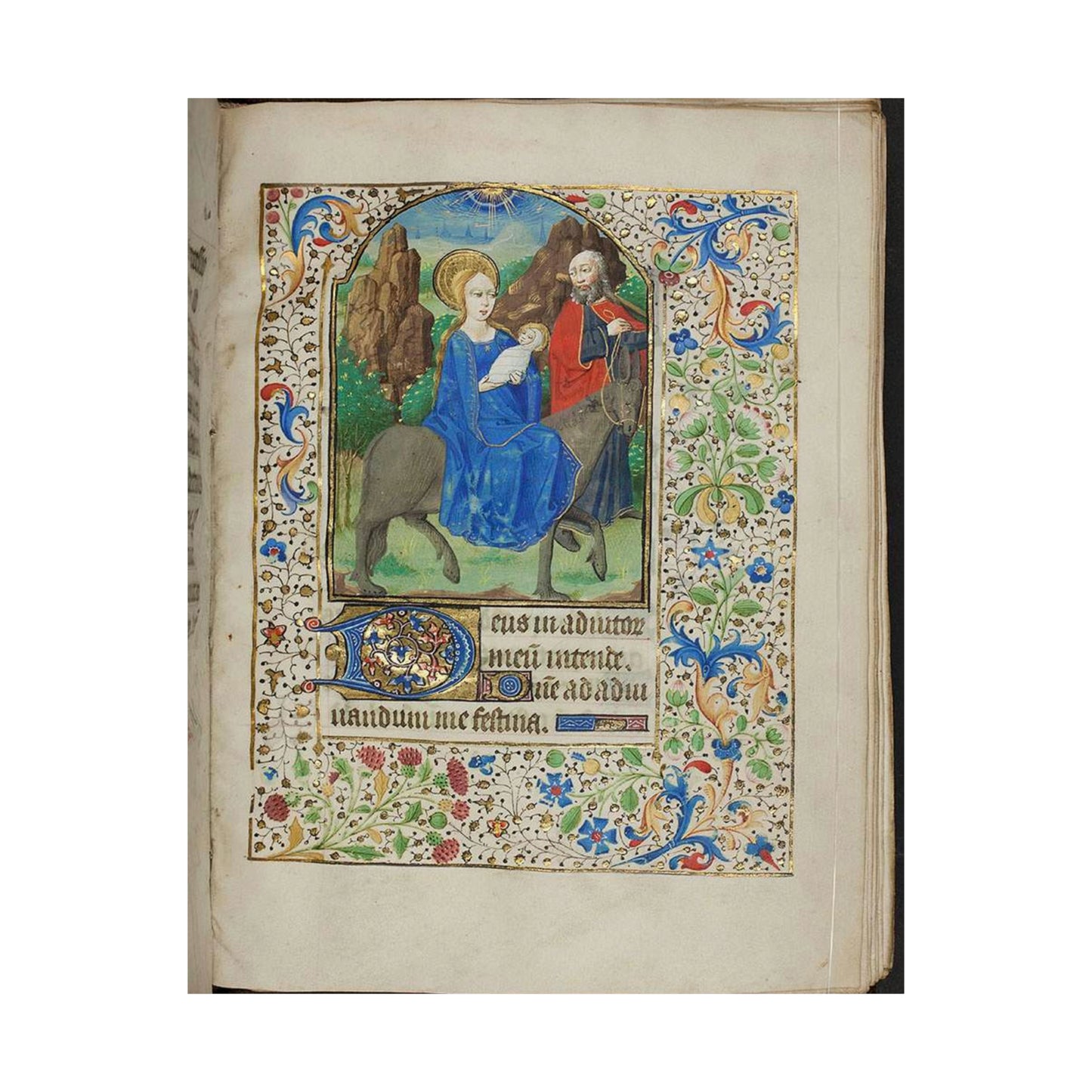 Book of Hours, f.73, (184 x 133 mm), 15th century, Alexander Turnbull Library, MSR-02. (6046619365) High Quality Matte Wall Art Poster for Home, Office, Classroom