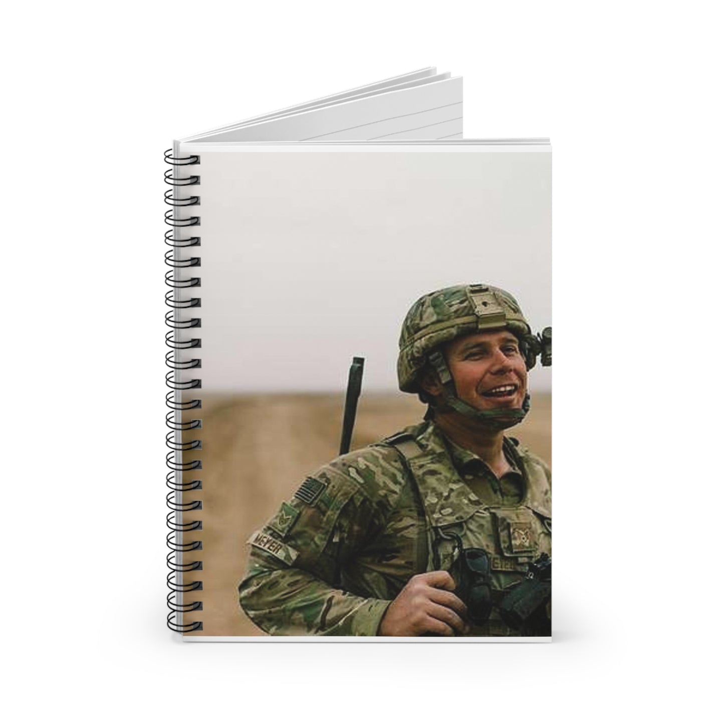 U.S. Air Force Staff Sgt. Andrew Meyer, 821st Contingency Spiral Bound Ruled Notebook with Printed Cover