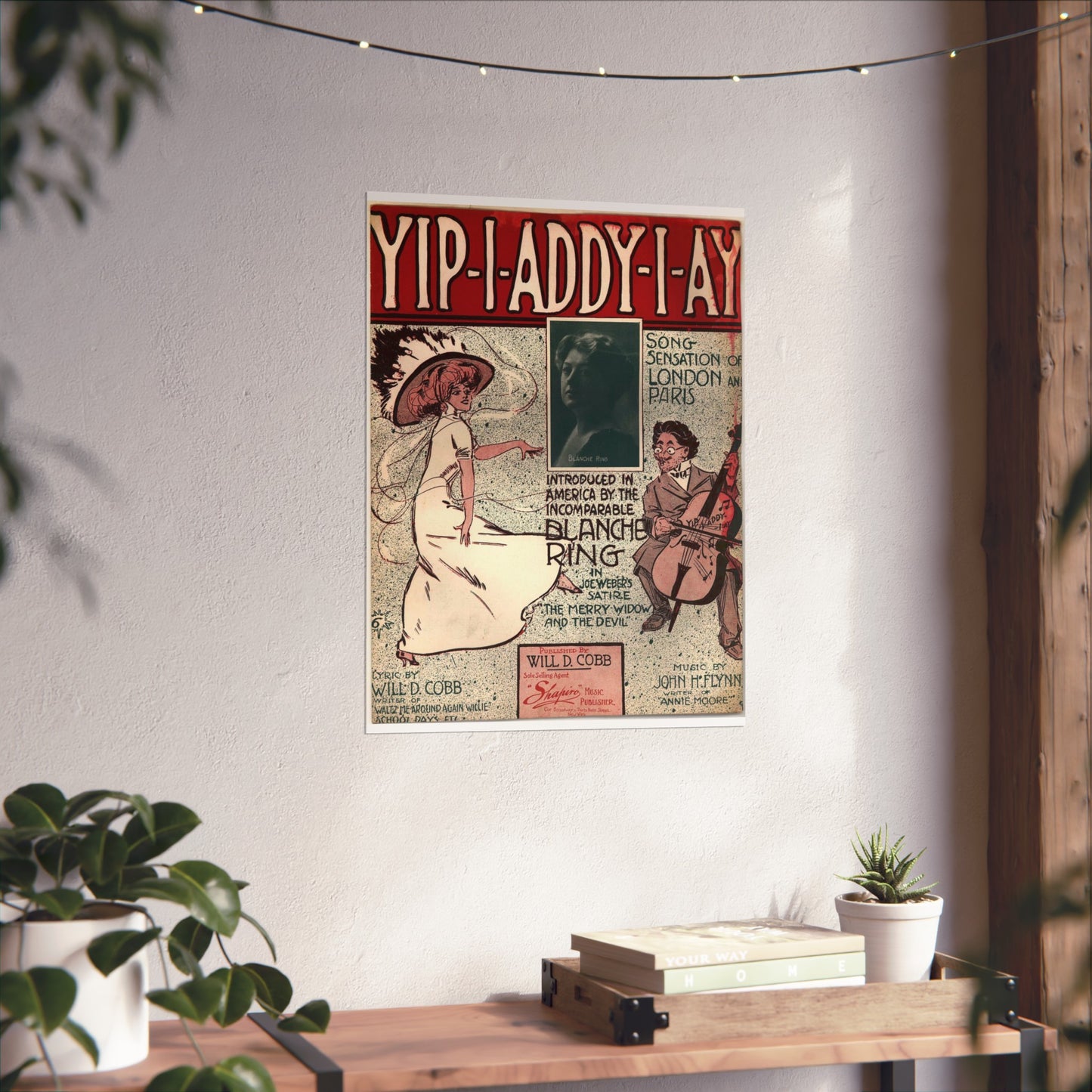 Yip I addy I ay! - Public domain American sheet music High Quality Matte Wall Art Poster for Home, Office, Classroom