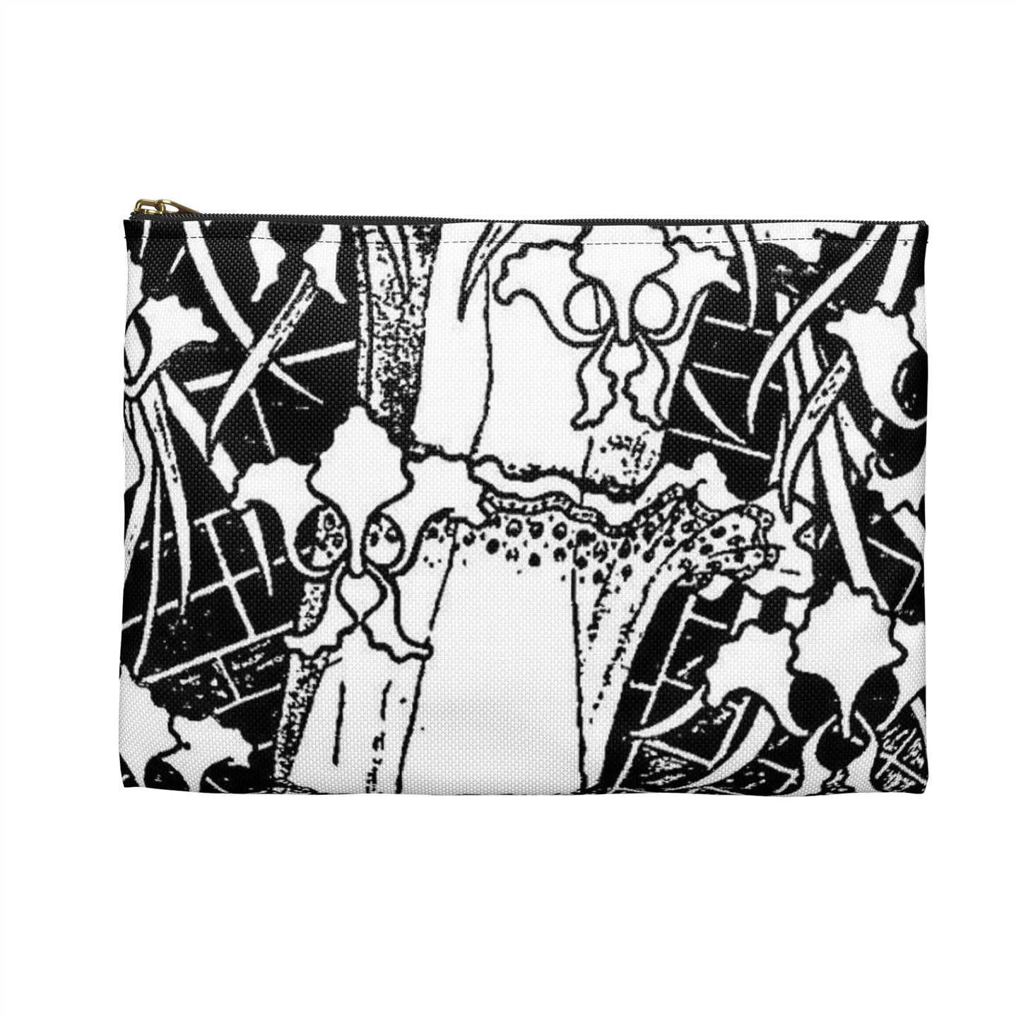 Liane de Pougy by Paul Berthon - Art nouveau public domain poster Large Organizer Pouch with Black Zipper