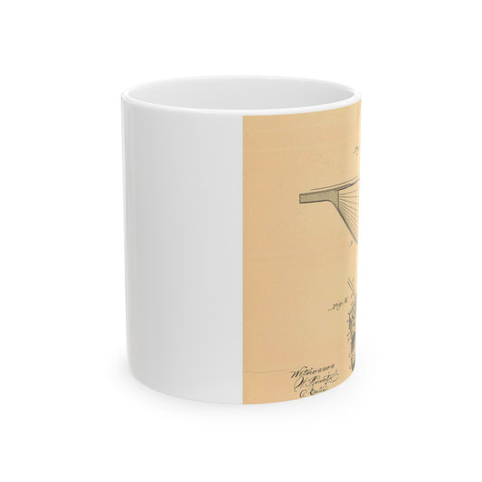 Patent Case File No. 447,946, Tail Piece for Musical Instruments, Inventor- George B. Durkee - DPLA - 66f1ae972640a44a99f23ab74bfaa304 (page 32) Beautiful Novelty Ceramic Coffee Mug 11oz