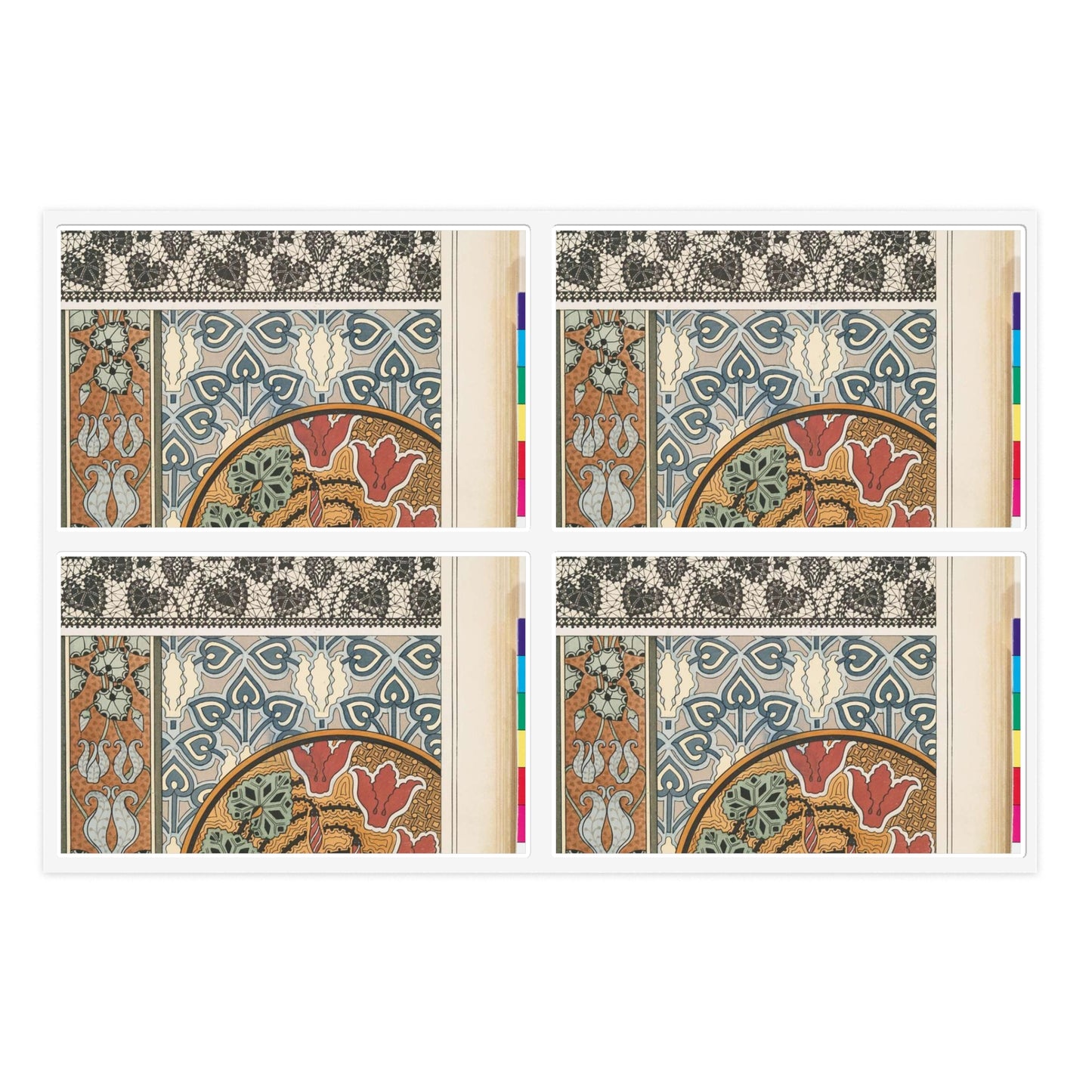 Cyclamen, E. Hervegh. Eugene Grasset, compiler Laminated UV Protective Vinyl Stickers