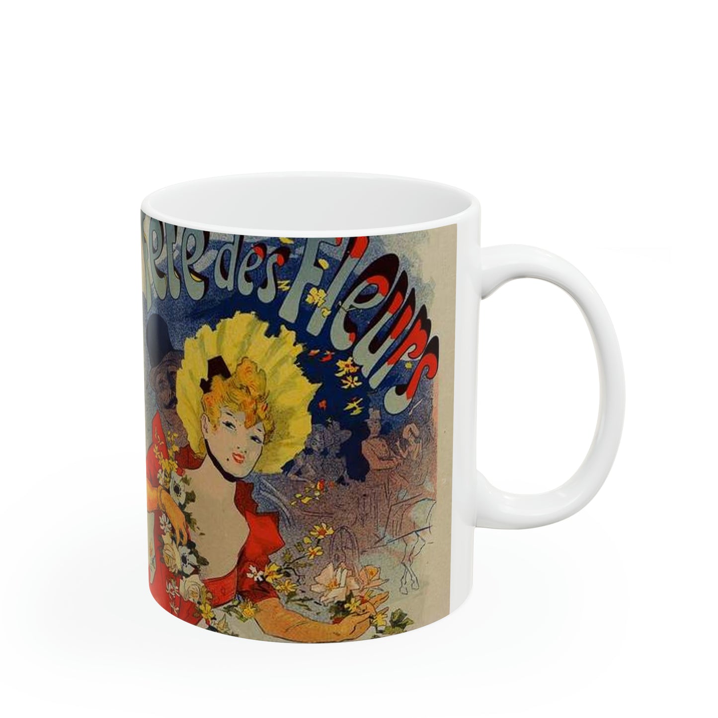 Affiche pour la "Fête des Fleurs de Bagnères-de-Luchon". Beautiful Novelty Ceramic Coffee Mug 11oz