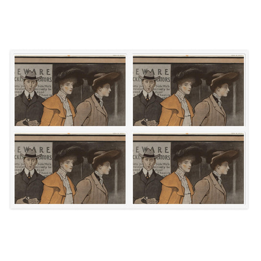 Edward Penfield - Collier's November 14, 1903 Laminated UV Protective Vinyl Stickers