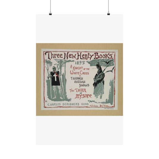 Three new Henty books., Art Nouveau Poster High Quality Matte Wall Art Poster for Home, Office, Classroom