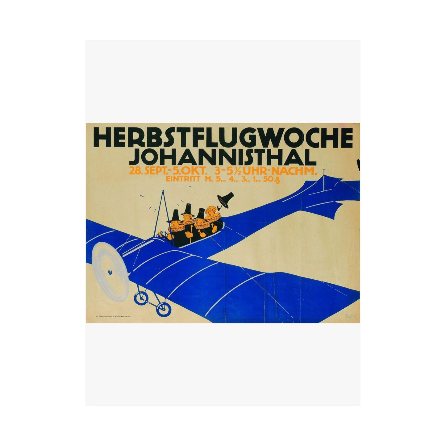 Herbstflugwoche Johannisthal - Julius Klinger High Quality Matte Wall Art Poster for Home, Office, Classroom