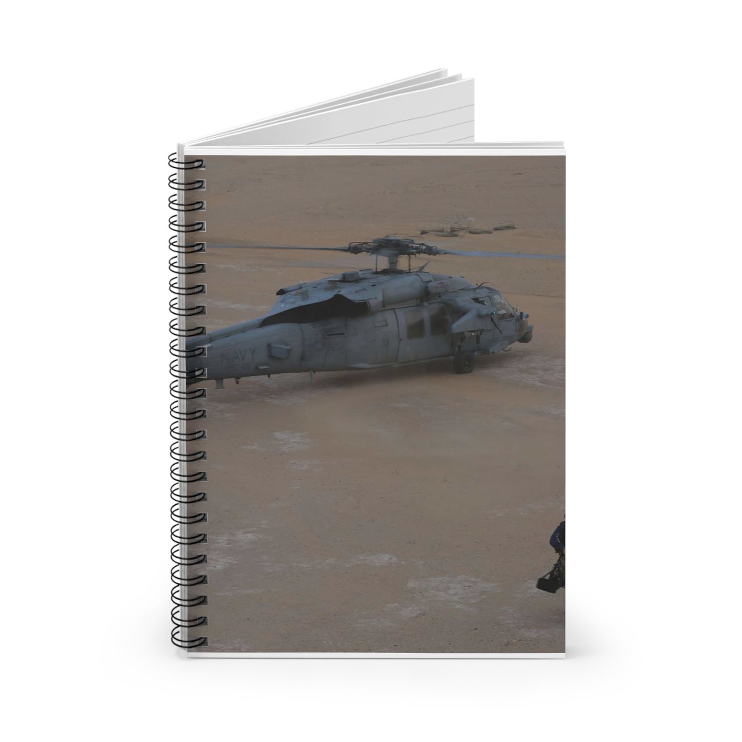 U.S. Navy Petty Officer 1st Class Douglas Crisp, leading Spiral Bound Ruled Notebook with Printed Cover