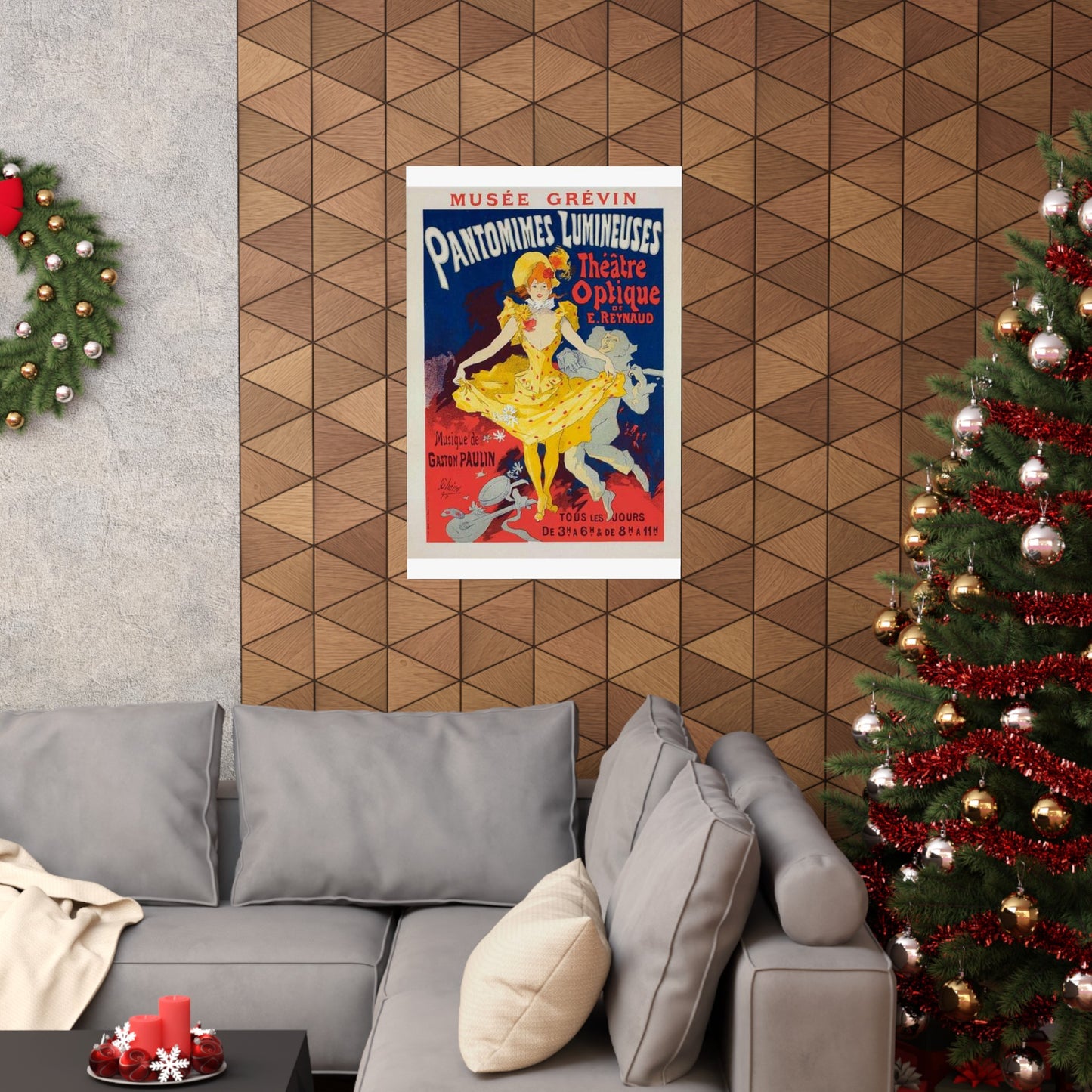 Affiche pour le Musée Grévin, "Pantomimes lumineuses". High Quality Matte Wall Art Poster for Home, Office, Classroom