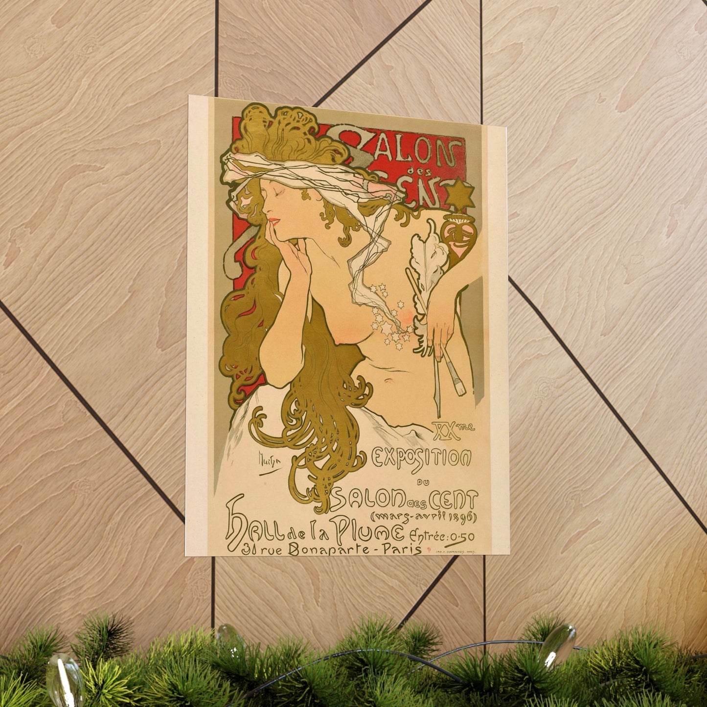 Salon des Cent (20) - mars 1896 High Quality Matte Wall Art Poster for Home, Office, Classroom