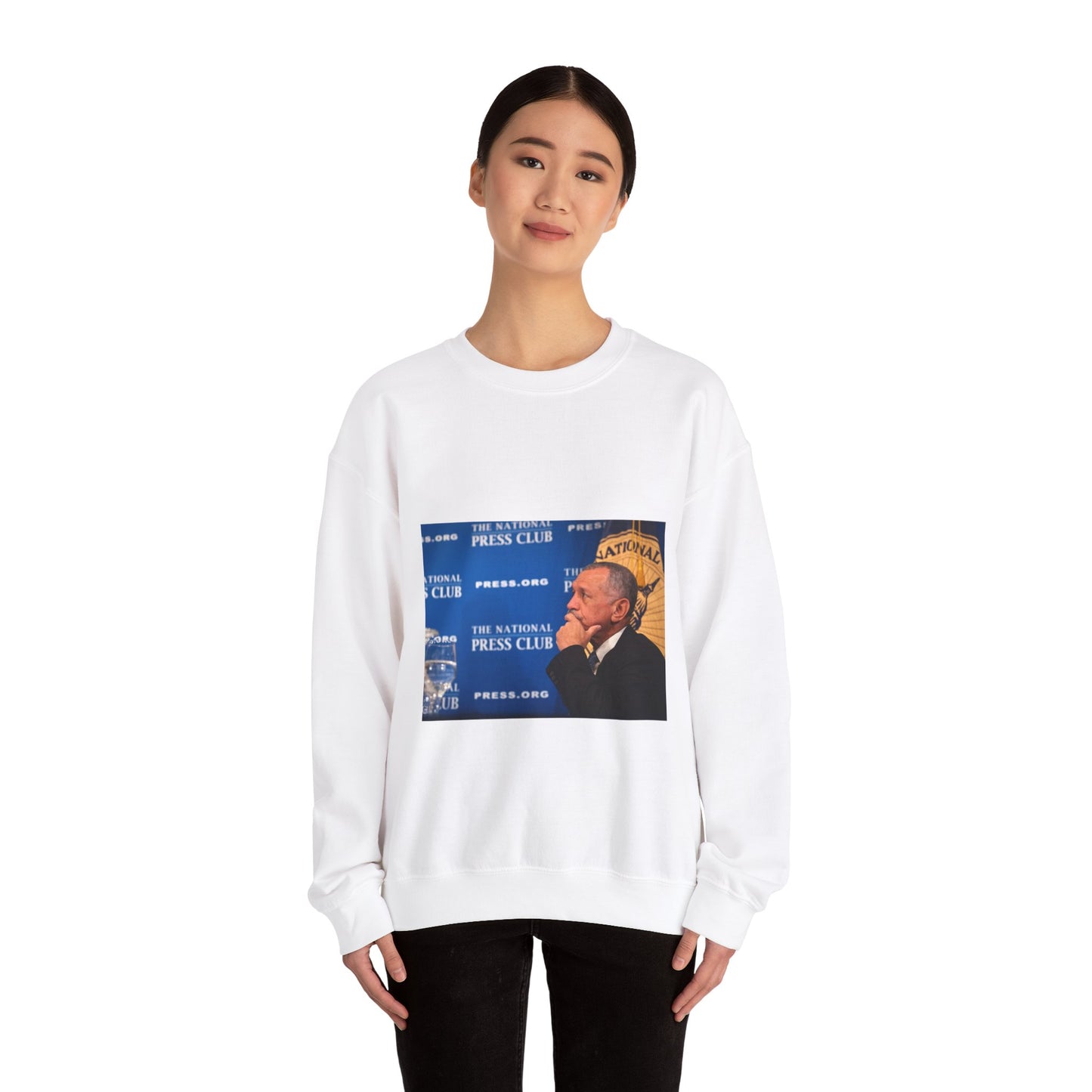 Commercial Human Spaceflight Press Conference White Heavy Blend Adult Crew Neck SweatShirt