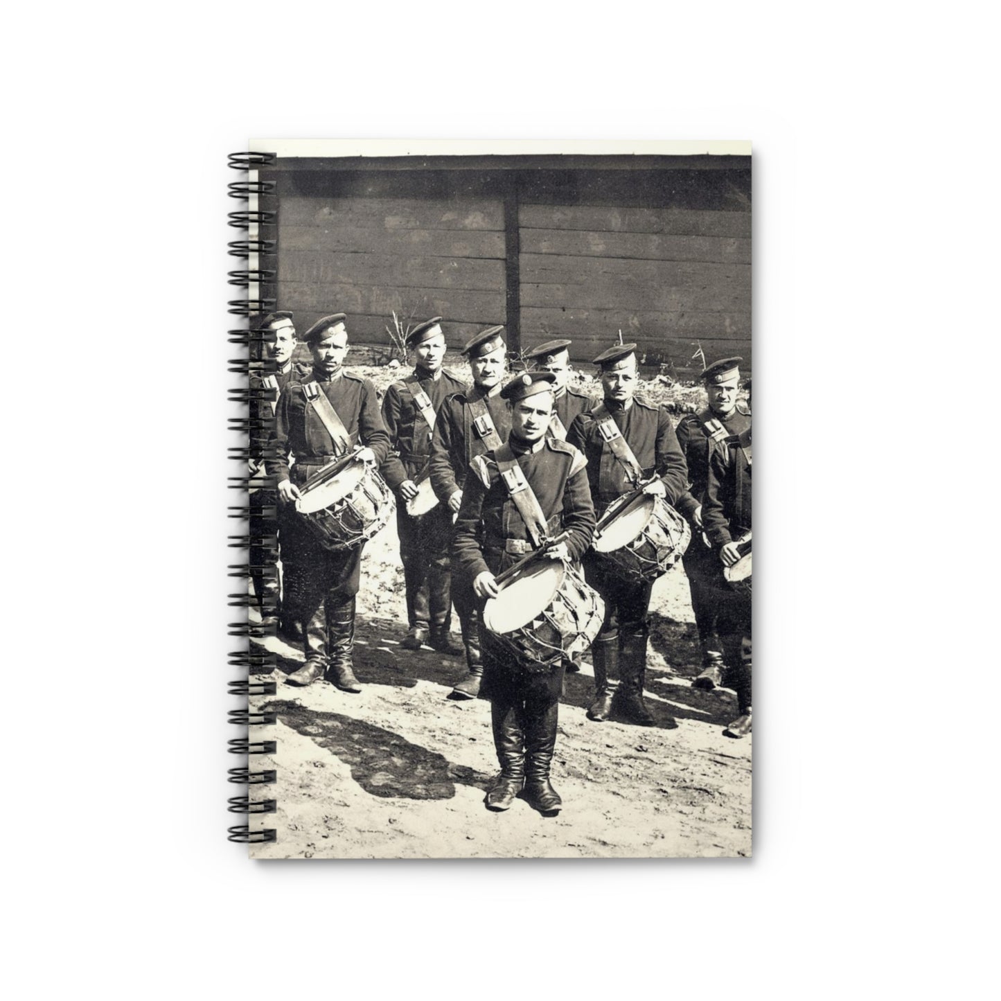 Vladimir, Vokzalnaya Street. A platoon of drummers 10 of the Little Russian Grenadier Regiment. Spiral Bound Ruled Notebook with Printed Cover