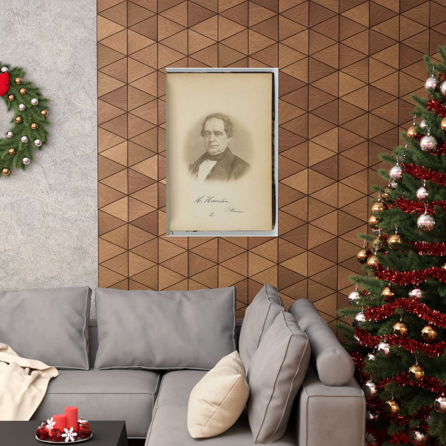 [Hannibal Hamlin, Senator from Maine, Thirty-fifth Congress, half-length portrait] High Quality Matte Wall Art Poster for Home, Office, Classroom